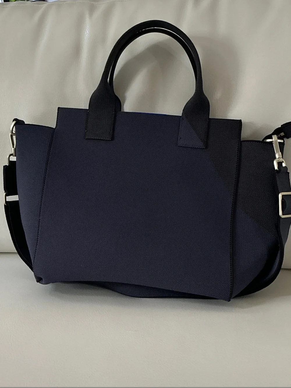 NWOT Rothy's Navy Structured Tote with Removable Strap